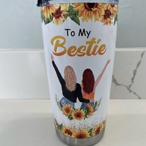 To My Bestie Sunflower Stainless Tumbler